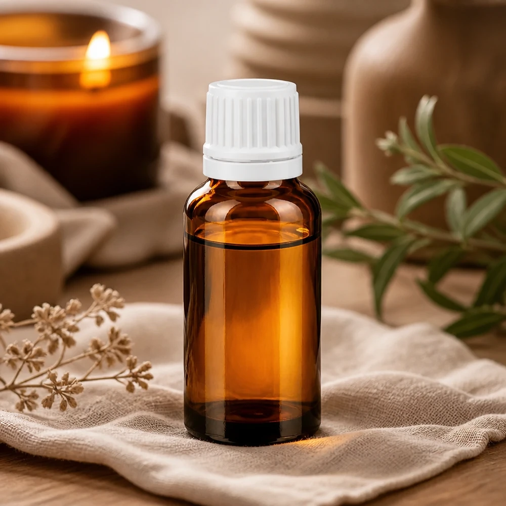 Apothekenflasche braun 20ml Tropfverschluss 1.2mm weiß Originalitätsverschluss Lichtgeschützte 20ml Glasflasche mit Tropfeinsatz ideal für Naturkosmetik und Heilpflanzenextrakte
