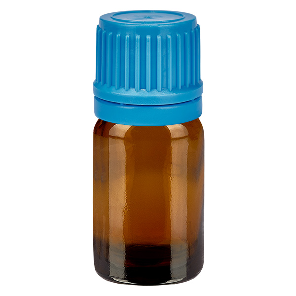 5ml Flasche 11mm Schraubverschluss blau Originalitätsverschluss BrownLine UT18/5
