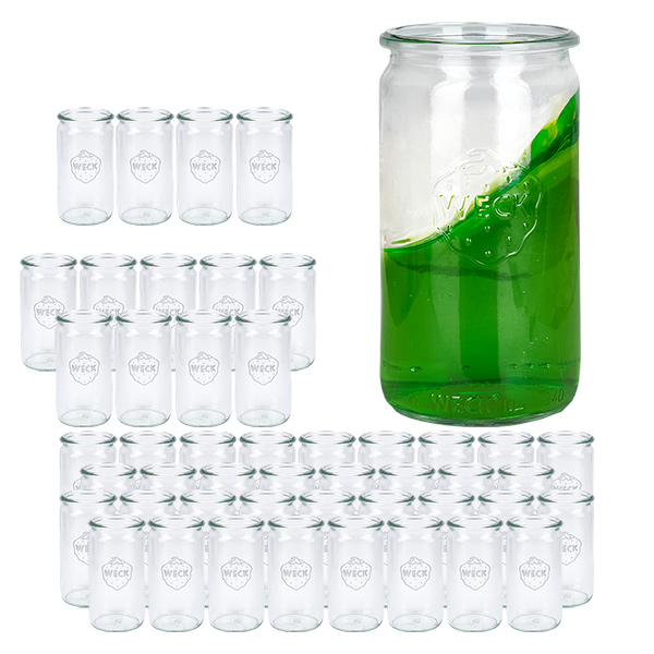 48er Set Weck Gläser 340ml Zylindergläser
