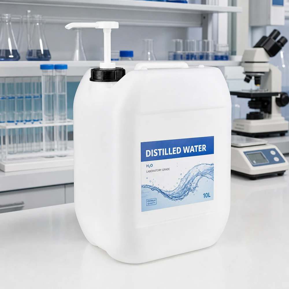 Kanister 10 Liter mit Dosierpumpe Kompakter 10 Liter Vorratsbehälter mit Dosierpumpe für Labor Grade destilliertes Wasser 10L