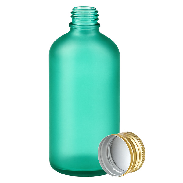 100ml Flasche 11mm Schraubverschluss Alu-Go. Standard GreenL. UT18/100