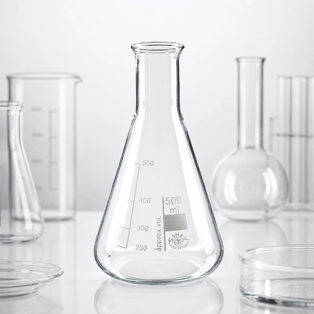 Beuta professionale da 500 ml a collo stretto con beccuccio per la tecnologia di laboratorio