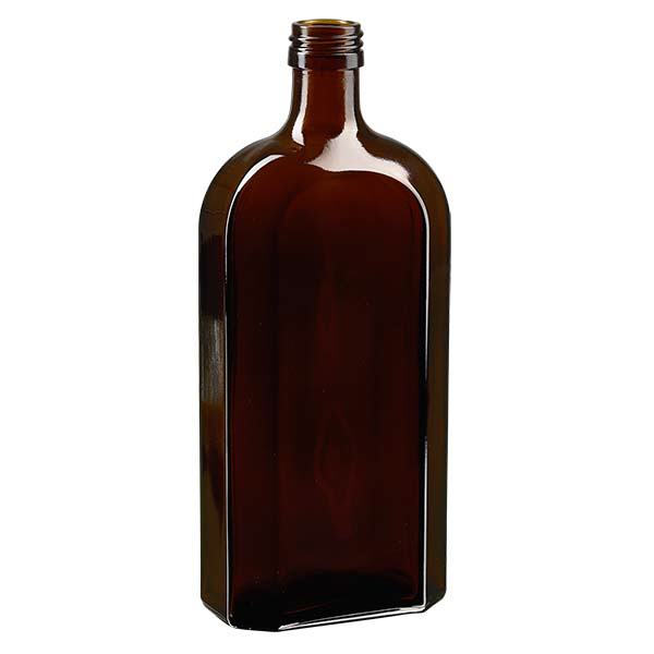 500 ml bottiglia Meplat marrone PP28 500 ml bottiglia Meplat marrone PP28