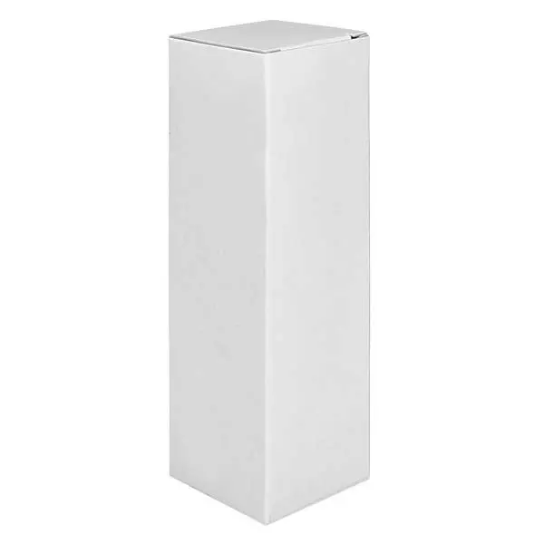 Boîte pliante FS4 en carton blanc, hauteur 97