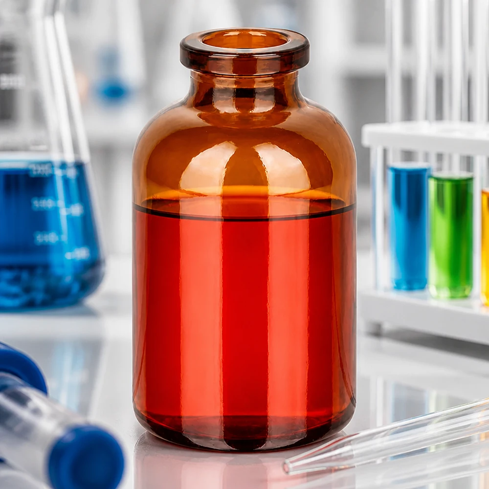 Injektionsflasche Braunglas 30ml Kleine Braunglas-Injektionsflasche 30ml kompakte Bauform für Einzel- und Mehrfachentnahme