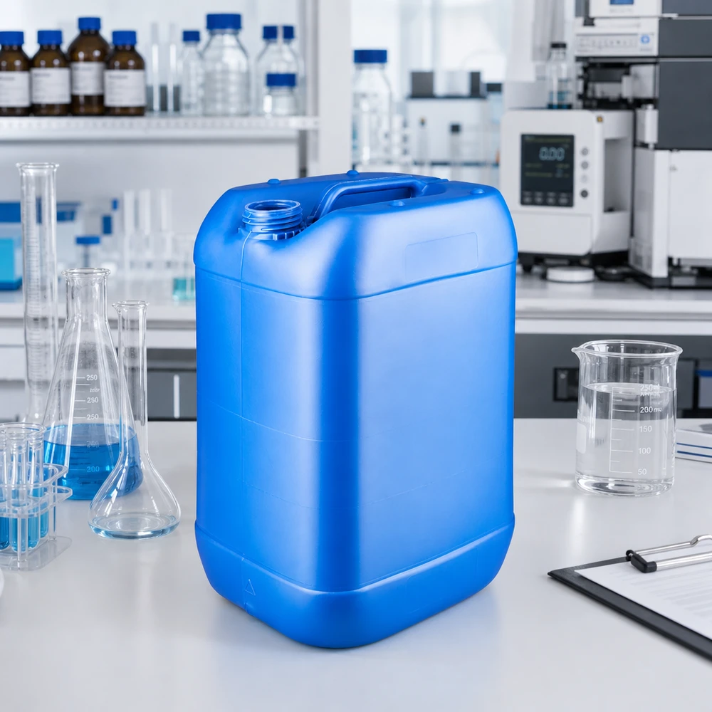 Kanister 25 Liter blau ohne Verschluss Kanister 25L blau ohne Deckel für Lagerung und Transport von Flüssigkeiten in Labor und Werkstatt