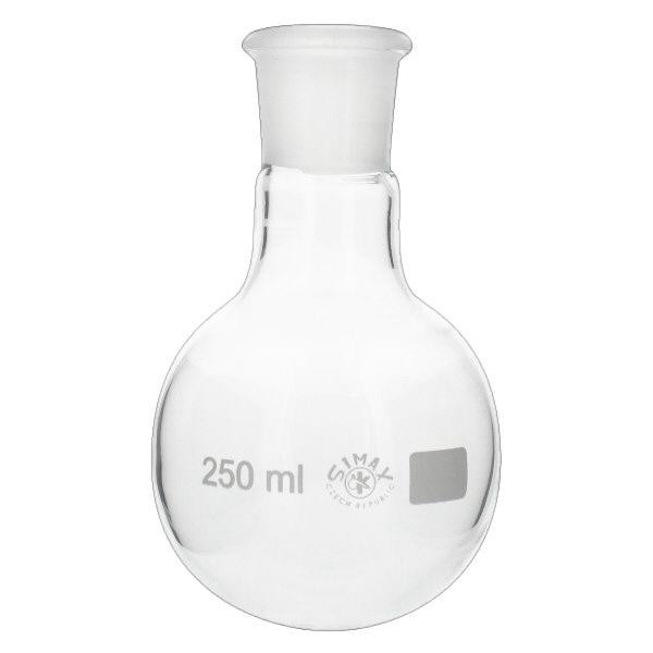 Pallone a fondo tondo da 250 ml con giunto standard rettificato (29/32) Pallone a fondo tondo da 250 ml con giunto standard rettificato (29/32)