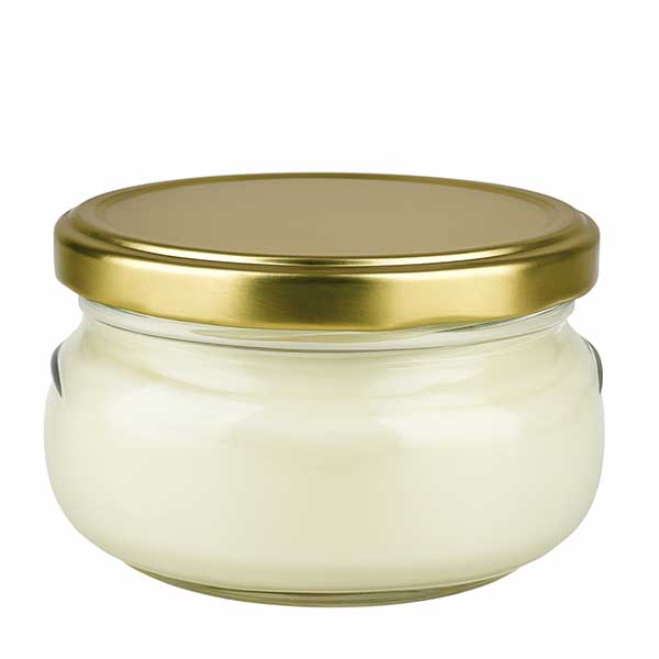 Zuppiera da 120 ml con coperchio BasicSeal oro UNiTWIST. Zuppiera da 120 ml con coperchio BasicSeal oro UNiTWIST.