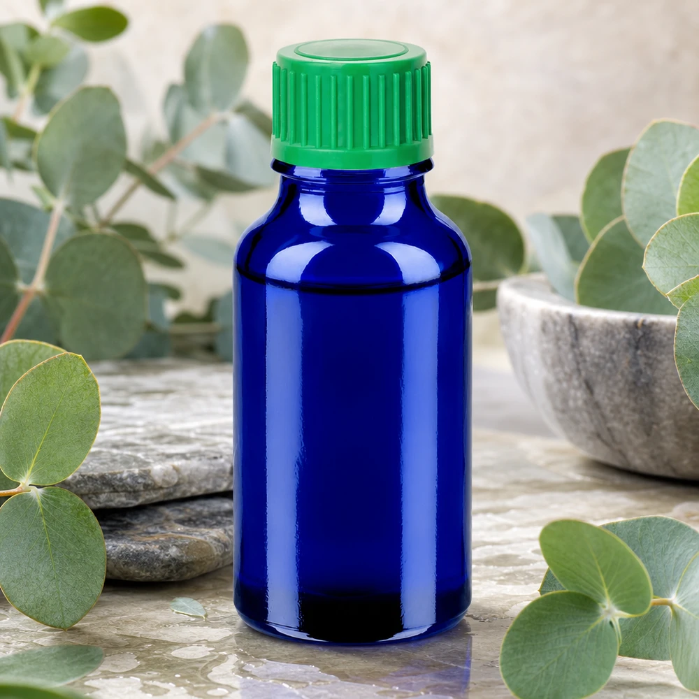 Flacone contagocce da 20 ml 0,8 mm verde STD BlueLine UT18/20 Flacone in vetro di grado farmaceutico da 20 ml con tappo verde a prova di bambino per una conservazione sicura