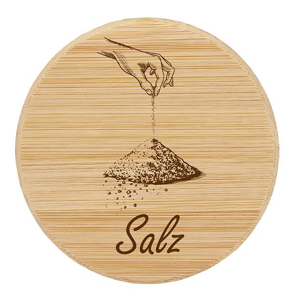 Holzdeckel "Salz" für WECK RR100