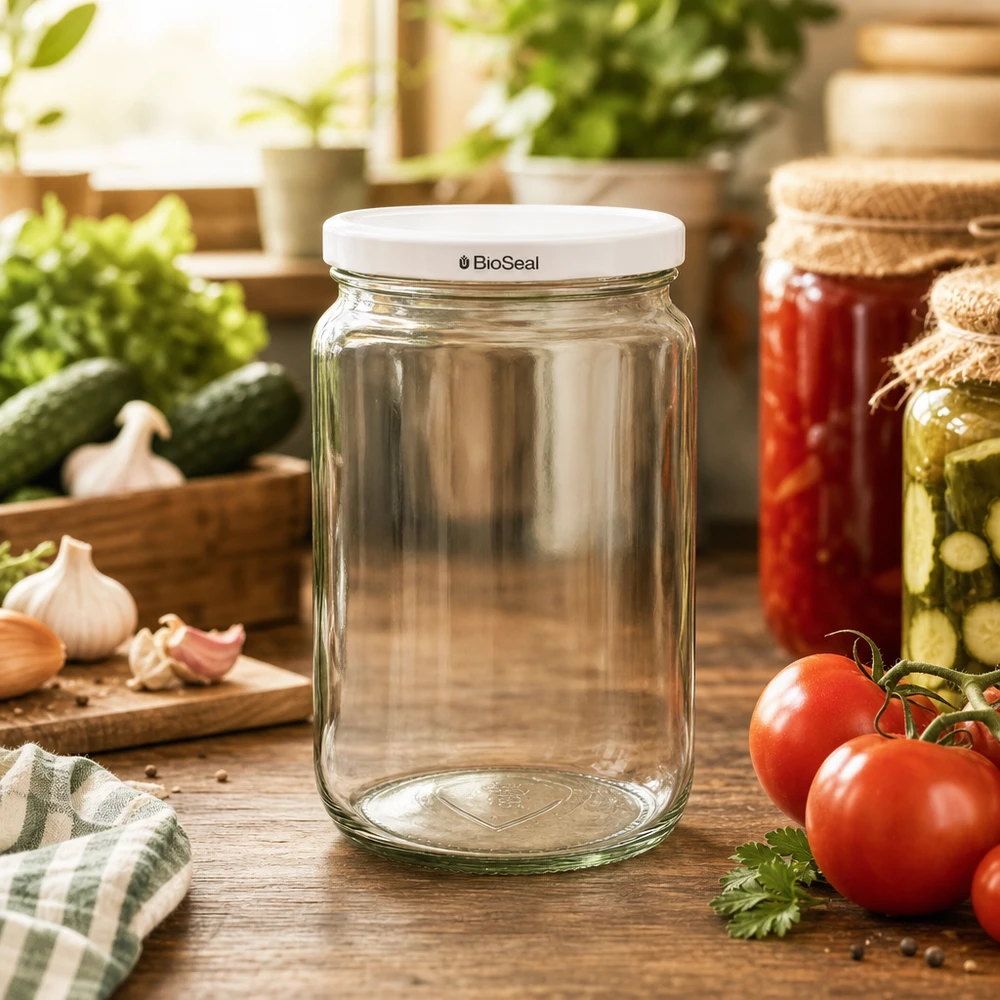 UNiTWIST Runda795 vaso per conserve in cucina con verdure fresche - perfetto per la conservazione e l'inscatolamento