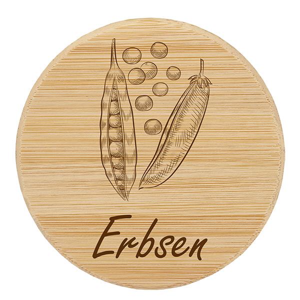 Holzdeckel "Erbsen" für WECK RR100