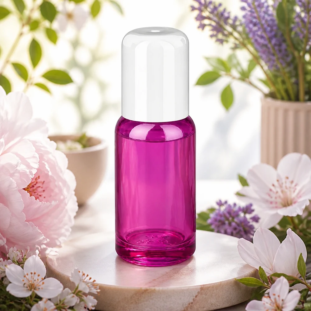 20ml Roll-On Flasche weiss Standard PurpleLine UT18/20 Violette 20ml Roll-On Flasche mit ergonomischem Design für einfache Handhabung von Pflegeölen