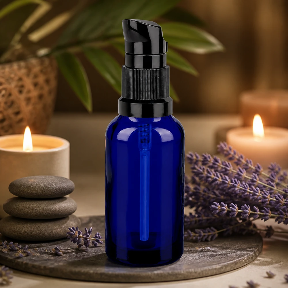 Flacone per farmacisti da 30 ml con dosatore a pompa STD UT18/30 per un'erogazione precisa del prodotto