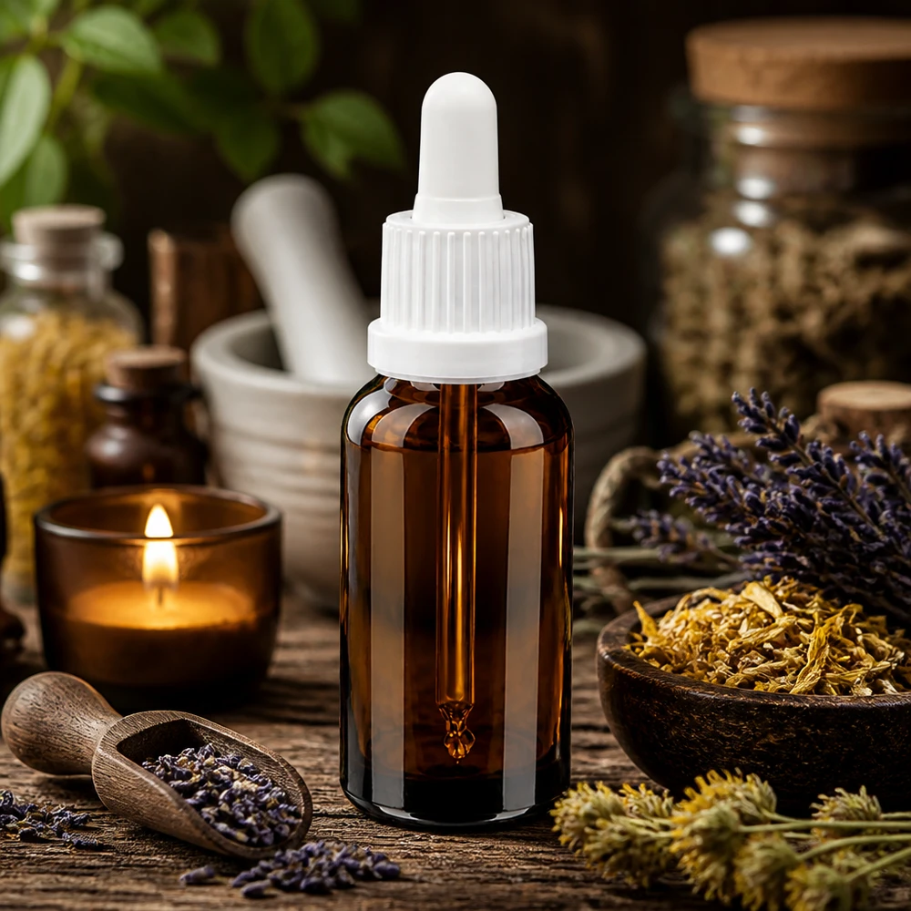 20ml Pipettenflasche weiß Originalitätsverschluss BrownLine UT18/20 Handliche 20ml Glasflasche mit Pipette - optimale Portionsgröße für tägliche Anwendung von Extrakten