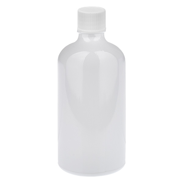 Flacone da 100 ml con tappo a vite da 11 mm bianco standard WhiteLine UT18/100 Flacone da 100 ml con tappo a vite da 11 mm bianco standard WhiteLine UT18/100