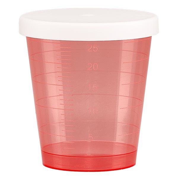 Medikamentenbecher rot 30ml