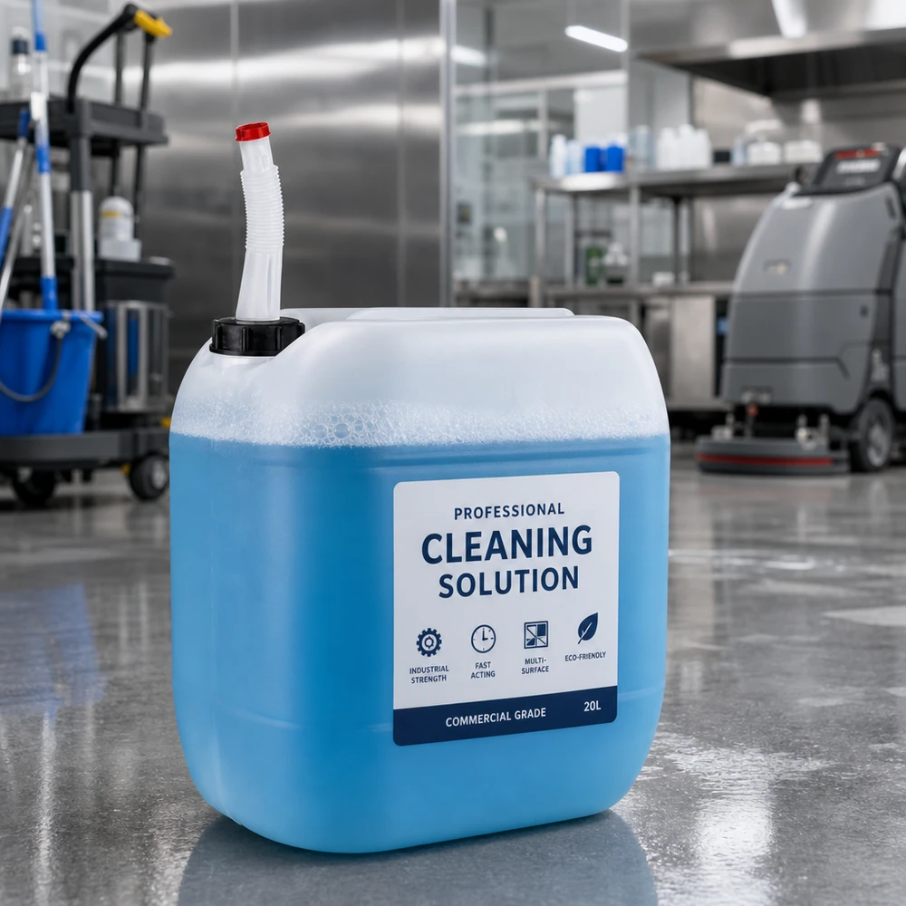 Kanister 30 Liter mit Auslaufrohr Flex Stapelbarer Profi-Kanister 30 Liter mit schwarzem Deckel und flexiblem Ausgießer
