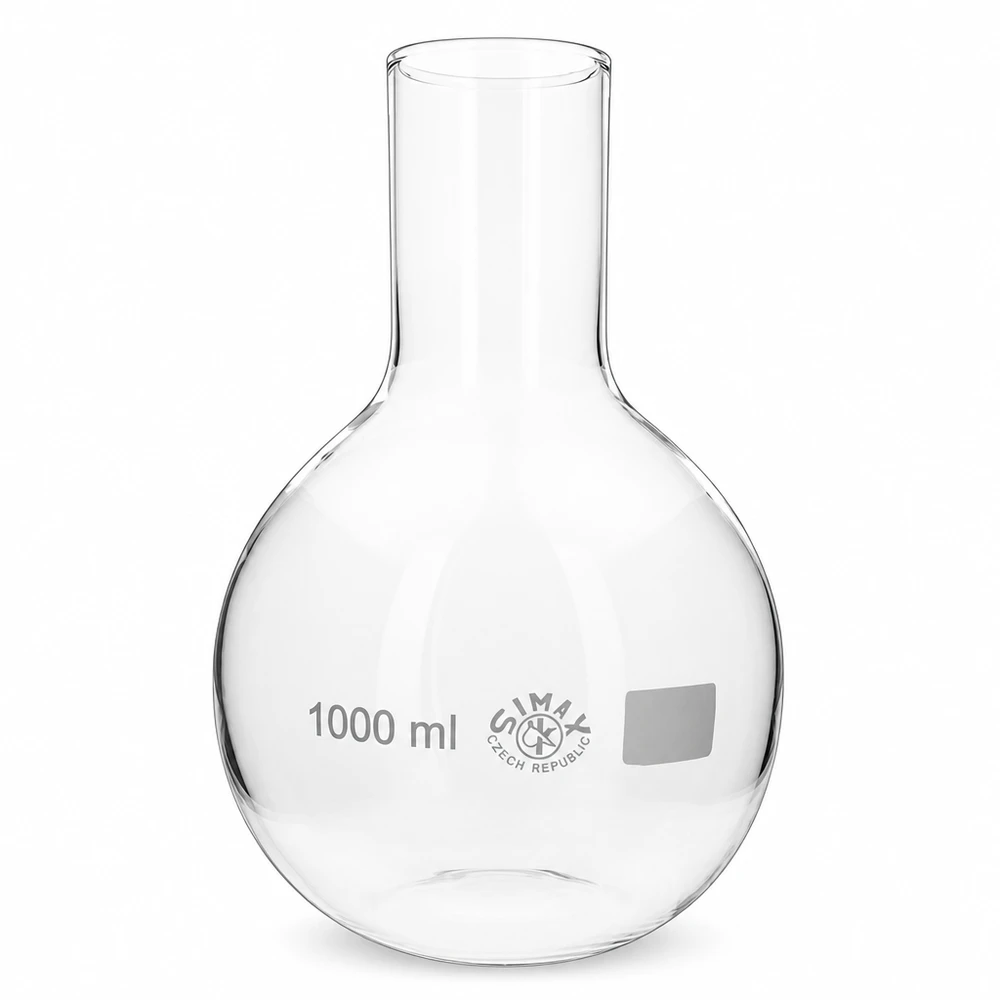 Stehkolben 1000ml Weithals Borosilikat Stehkolben 1000ml hitzebeständig für Reaktionen und Aufbewahrung