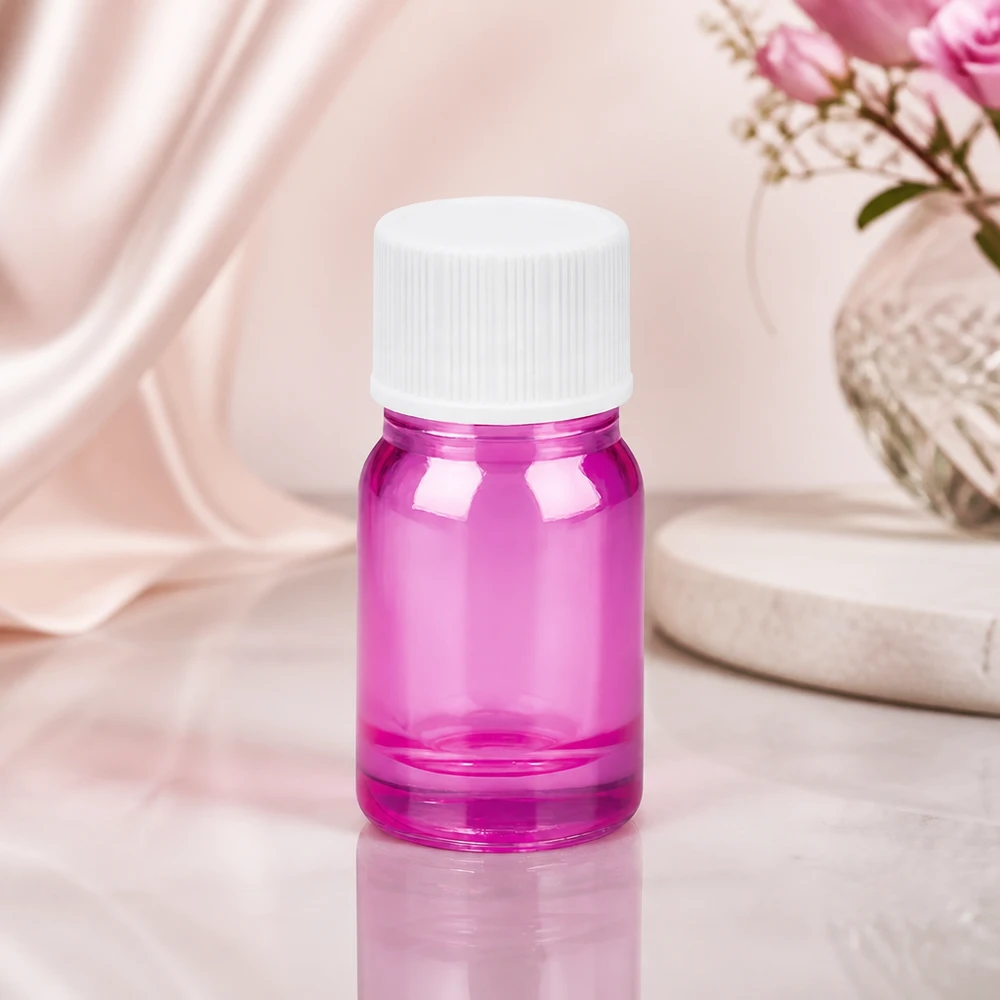 5ml Flasche 11mm Schraubverschluss weiss Standard PurpleLine UT18/5 Elegante 5ml Violett-Flasche mit mattweißem Schraubdeckel für Parfüm und Wellness-Produkte