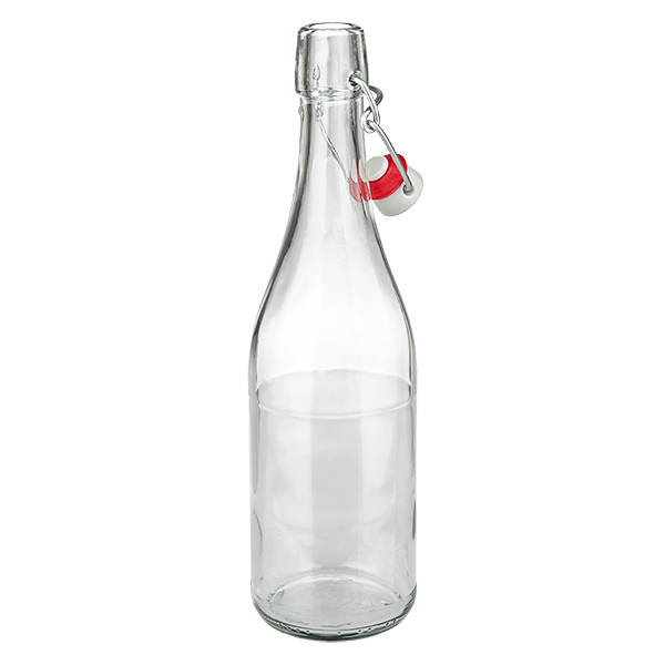 750ml Glasflasche und Bügelverschluss Porzellan UNiTWIST