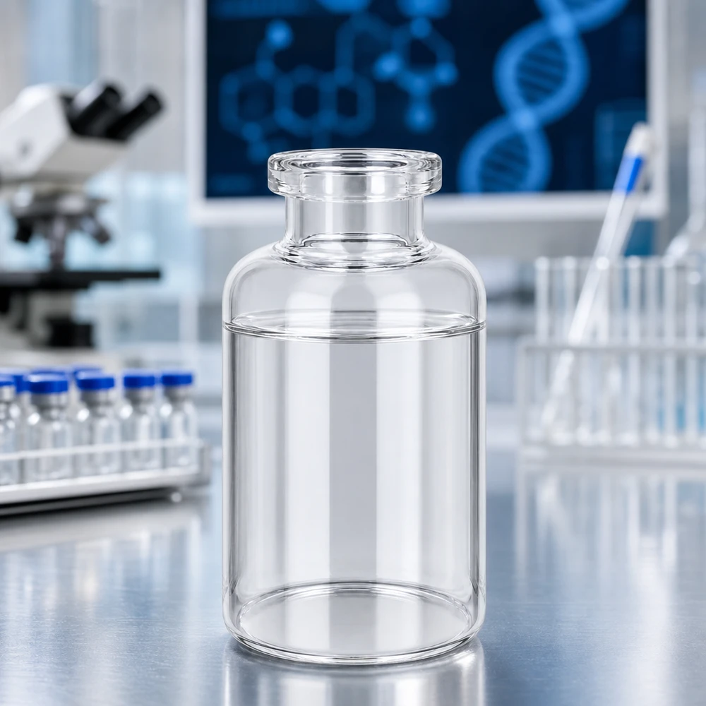 Injektionsflasche Klarglas 30ml Klarglas Vial 30ml mit dickem Flaschenboden und glatter Oberfläche für aseptische Abfüllprozesse