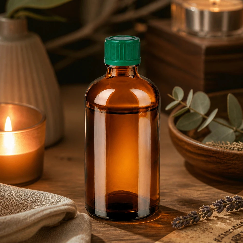 100ml Flasche 11mm Schraubverschluss grün Standard BrownLine UT18/100 Braune Medizinflasche 100ml mit kindsicherem grünen Schraubdeckel für professionelle Anwendung