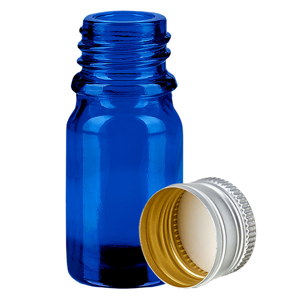5ml Flasche 11mm Schraubverschluss Alu-Silber Standard BlueLine UT18/5