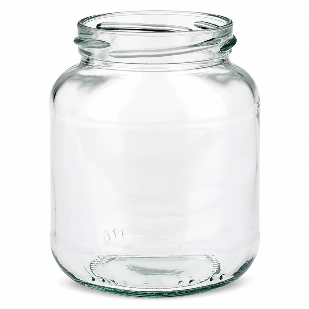 UNiTWIST Oval370 Einmachglas 370ml TO66 Gewinde oval transparent Konservenglas Marmeladenglas leer