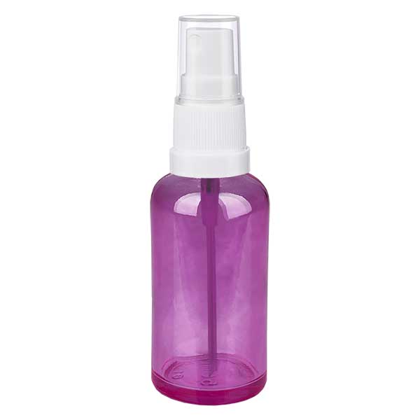 50ml Sprayflasche weiss/transparent Standard PurpleLine UT18/50