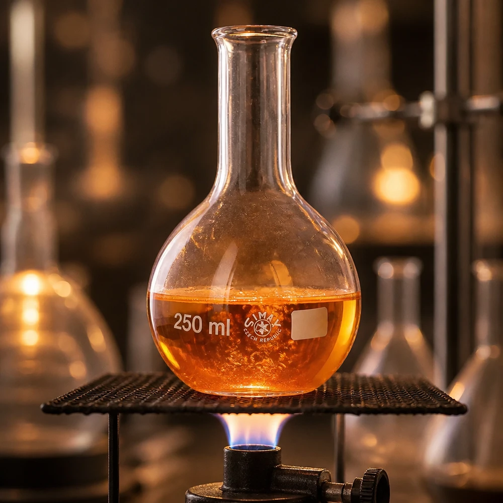 Pallone da 250 ml a collo stretto Pallone professionale da laboratorio 250ml a collo stretto in vetro borosilicato per esperimenti scientifici