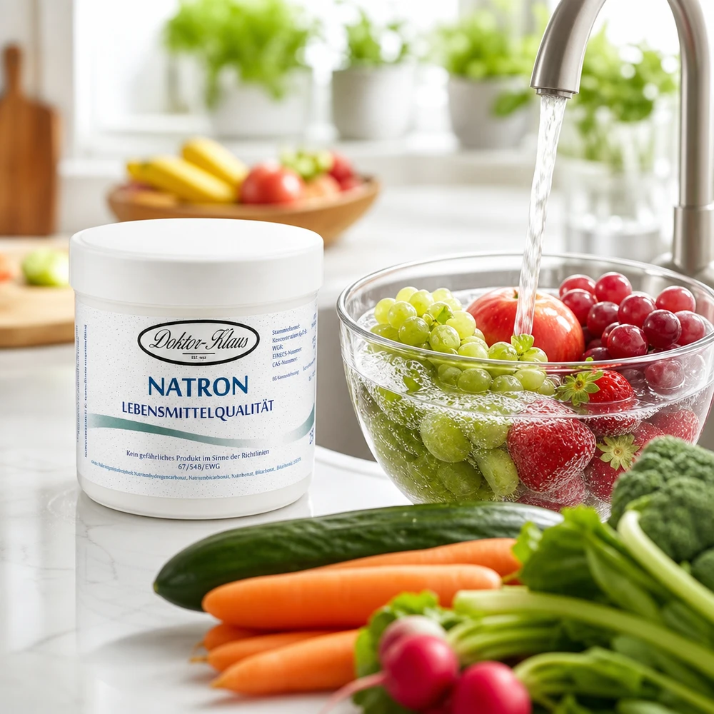 Natron Doctor Klaus 250g per lavare frutta e verdura in cucina