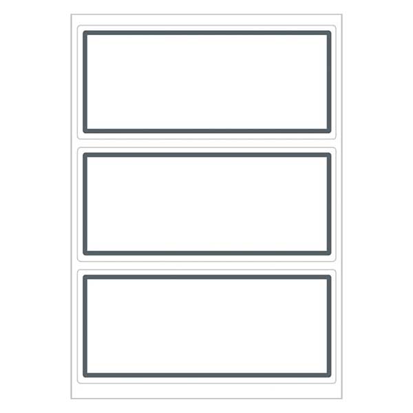 Etichette universali bianco/grigio (18 etichette) 82x36 mm Etichette universali bianco/grigio (18 etichette) 82x36 mm