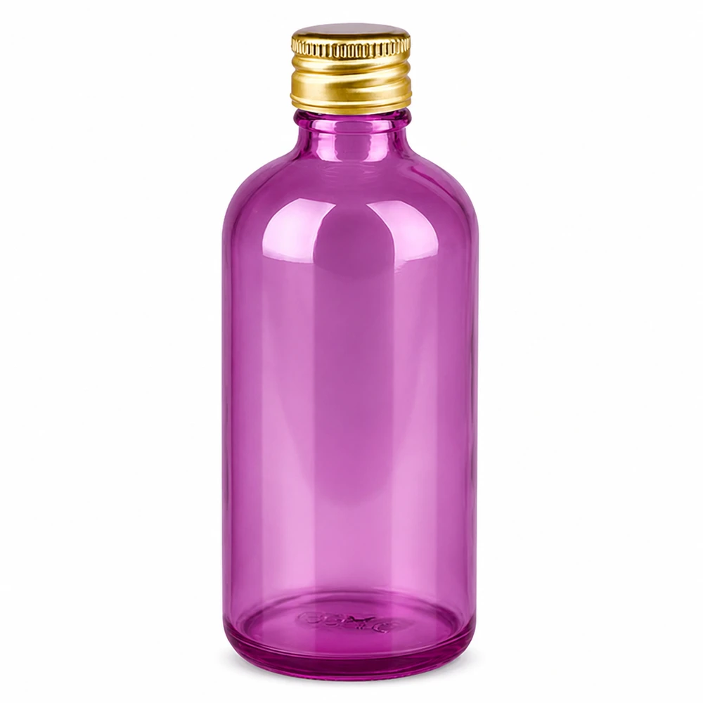 Flacone compatto da 100 ml, ideale per i formati da viaggio di profumi e prodotti per la cura della pelle