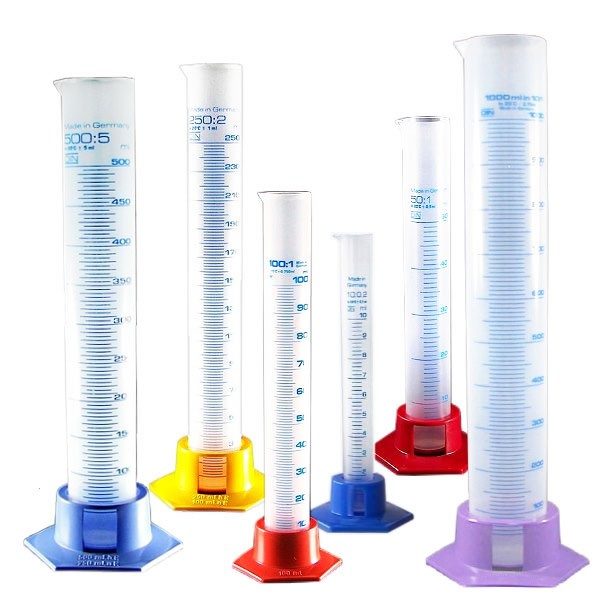 Messzylinder Set (6 Messzyl. von 10-1000ml)