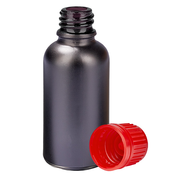 30ml Flasche 11mm Schraubverschluss rot Originalitätsverschluss BlackLine UT18/30