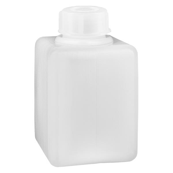 Bottiglia per prodotti chimici da 100 ml, collo stretto in PE-HD, colore naturale Bottiglia per prodotti chimici da 100 ml, collo stretto in PE-HD, colore naturale