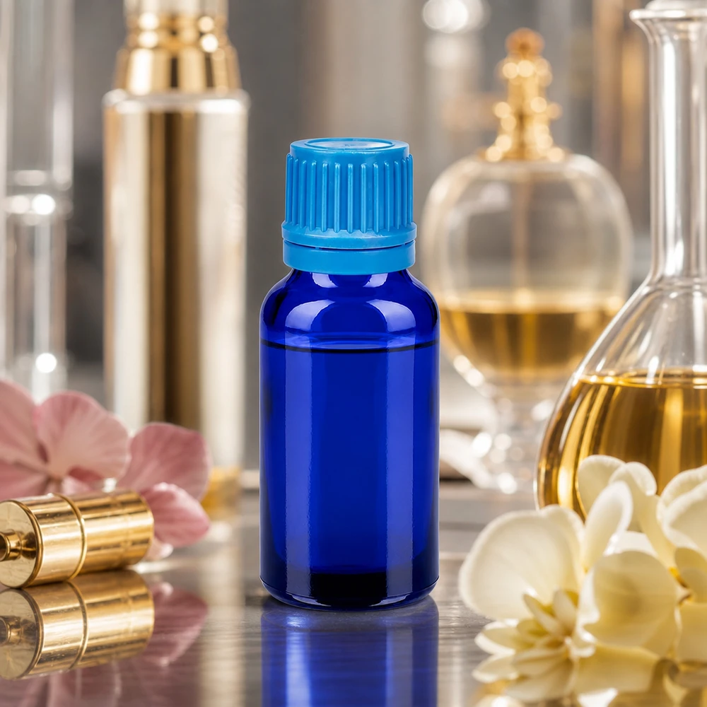 20ml Flasche 11mm Schraubverschluss blau Originalitätsverschluss BlueLine UT18/20 Vielseitige 20ml Flasche mit UT18/20 Standard für universelle Anwendung in Apotheke und Labor