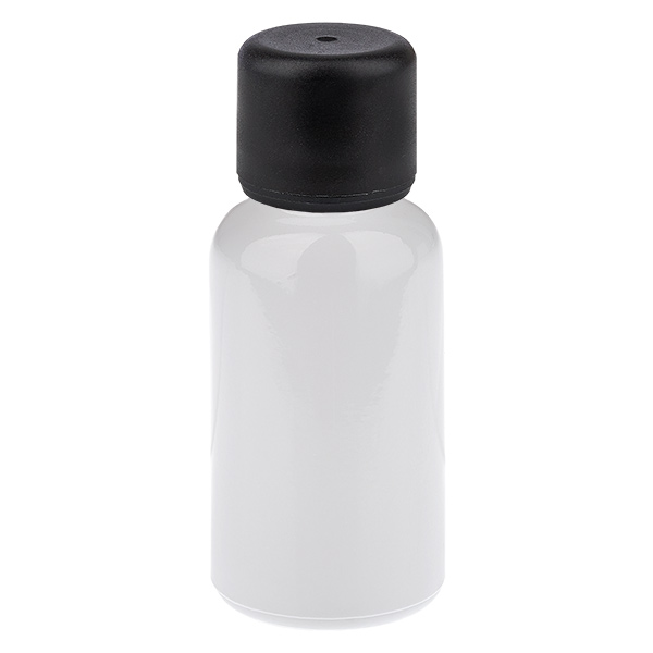 Flacone da 20 ml con tappo a vite da 6 mm nero Standard WhiteLine UT18/20 Flacone da 20 ml con tappo a vite da 6 mm nero Standard WhiteLine UT18/20