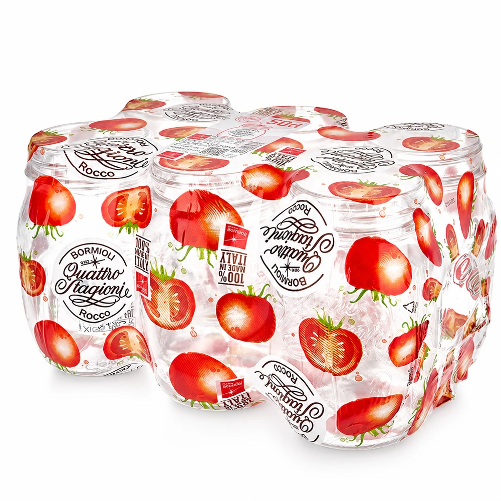 Barattolo Quattro Stagioni da 500 ml con motivo di fragole Bormioli Rocco Barattolo per conserve e cucina