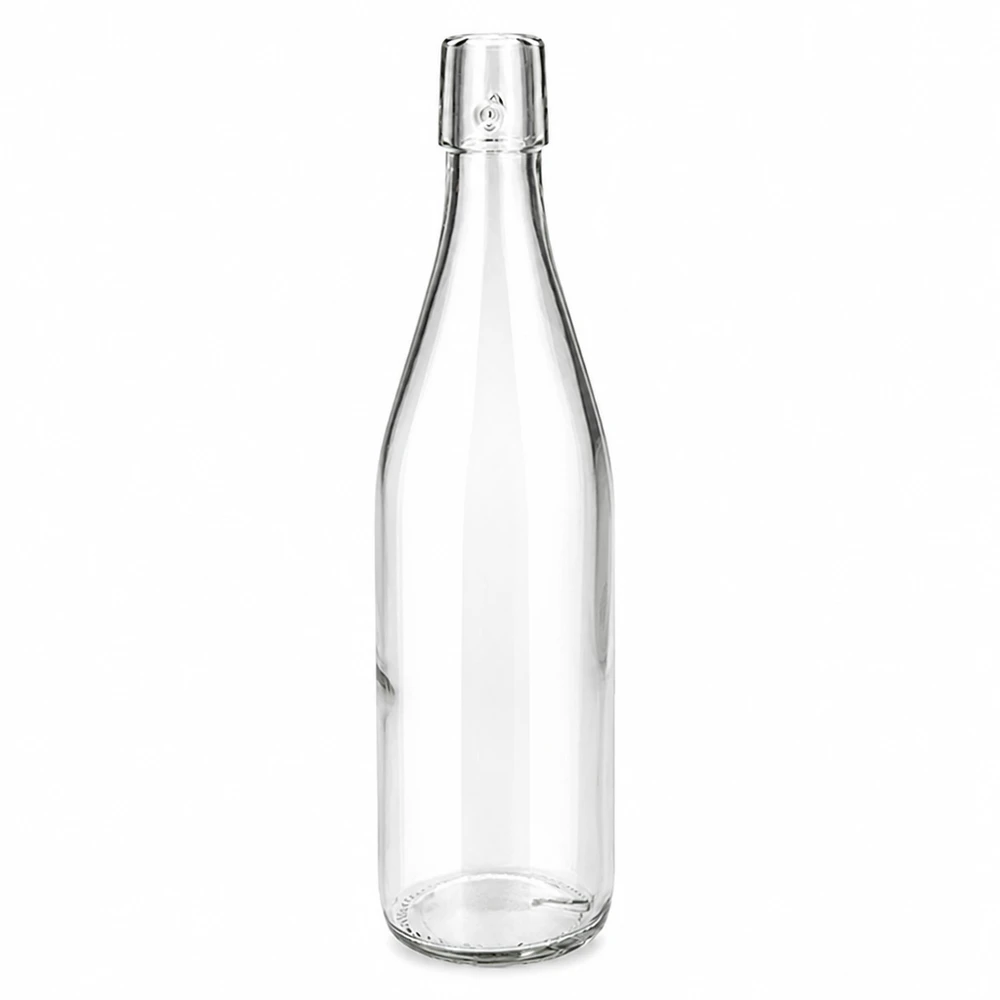 Bottiglia in vetro da 500 ml UNiTWIST trasparente senza tappo a vite per bevande e stoccaggio