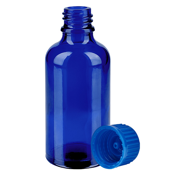 50ml Flasche 11mm Schraubverschluss blau Standard BlueLine UT18/50