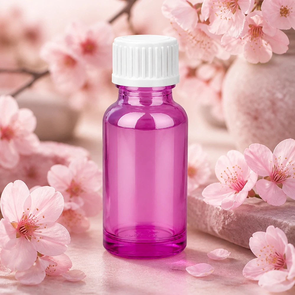 20ml (Globuli)Flasche 3mm Giessring weiß Standard PurpleLine.UT18/20 Nachfüllbare 20ml Violettglasflasche mit standardisiertem 18/20 Gewinde für Pipetten