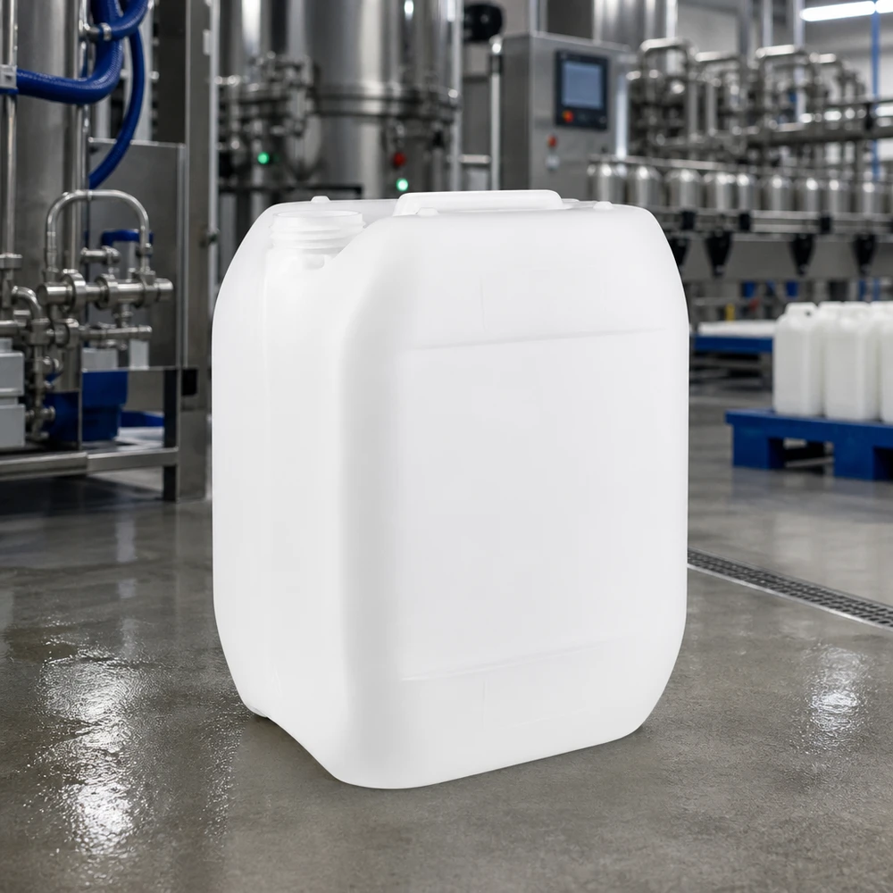 Kanister 10 Liter ohne Verschluss Vierkantkanister 10 Liter naturweiß ohne Verschluss lebensmittelechter HDPE Vorratsbehälter