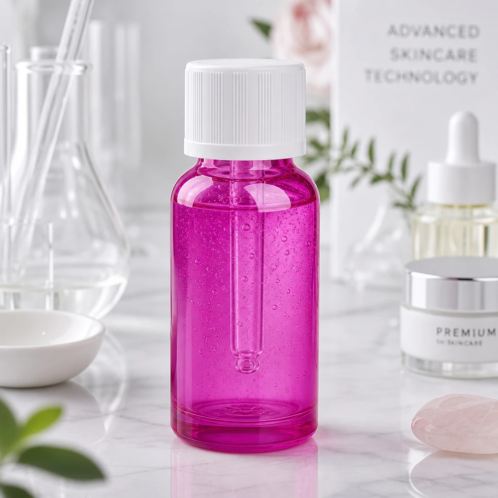 20ml Tropfflasche 1.2mm weiß Standard Kindersicher PurpleLine.UT18/20 Hochwertige 20ml Tropfflasche lila mit präzisem 1,2mm Tropfereinsatz für Pharmazie und Labor
