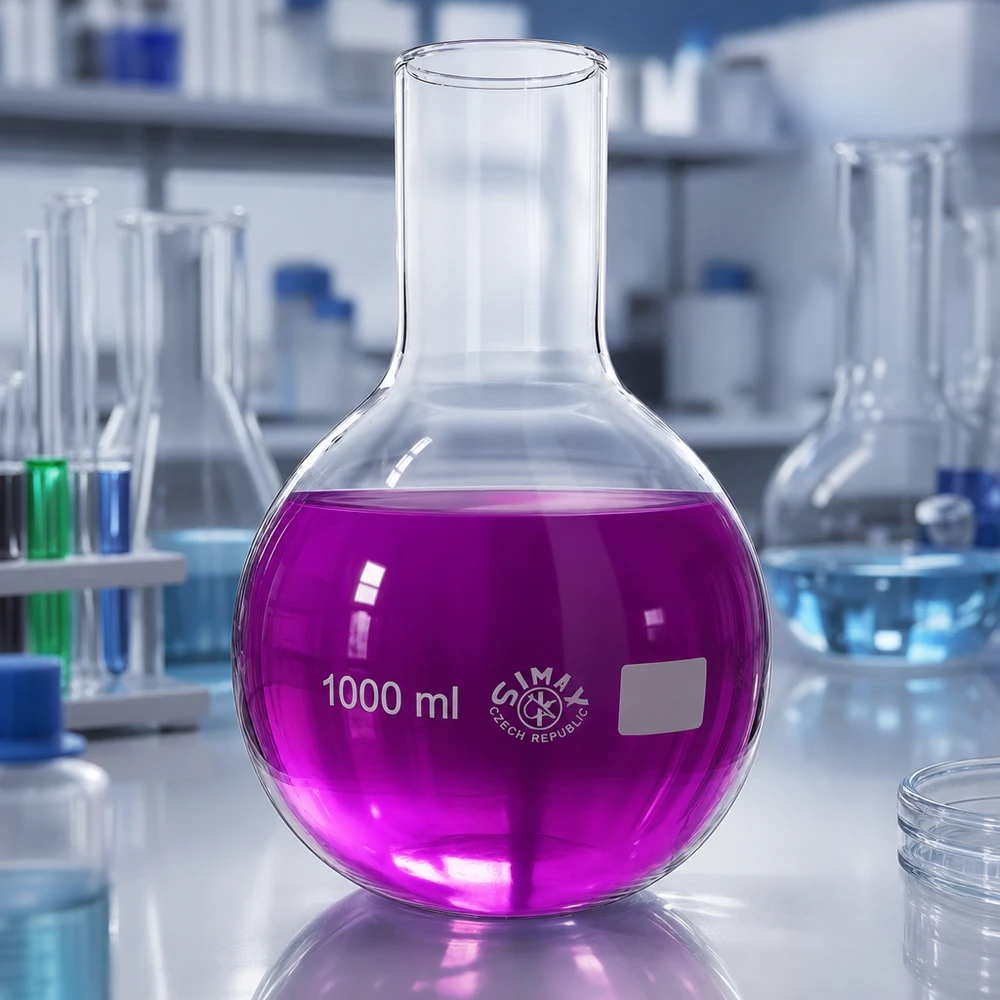 Stehkolben 1000ml Weithals Borosilikat Stehkolben 1000ml hitzebeständig für Hochtemperatur-Anwendungen in der Analytik