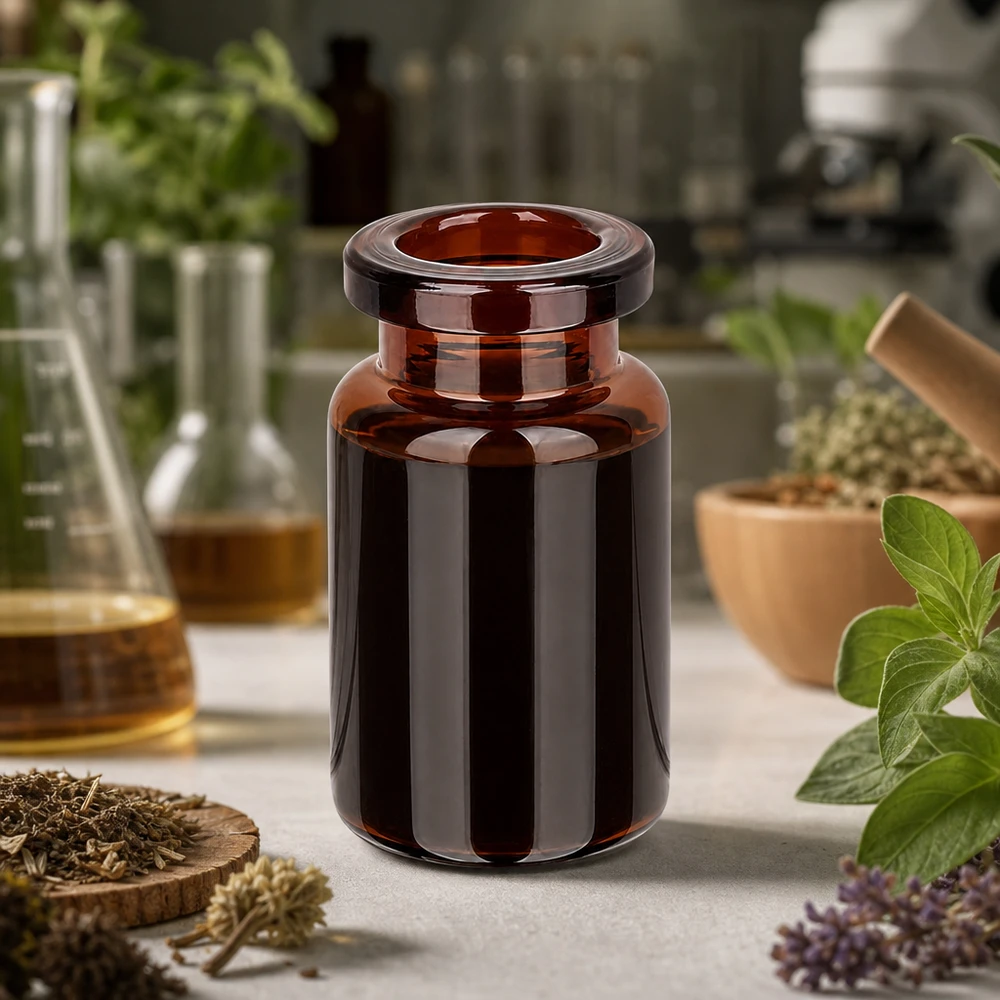 Injektionsflasche Braunglas 5ml Braunglas Probenflasche 5ml mit stabilem Boden für kräuterbasierte Wirkstoffe