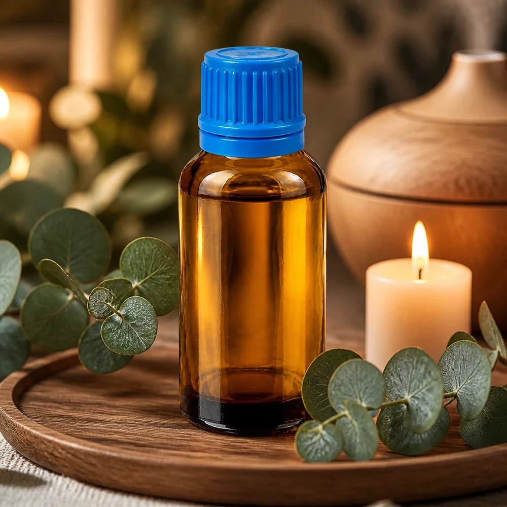 Pratico flacone contagocce da 30 ml in vetro ambrato con protezione dai raggi UV e robusto tappo in plastica