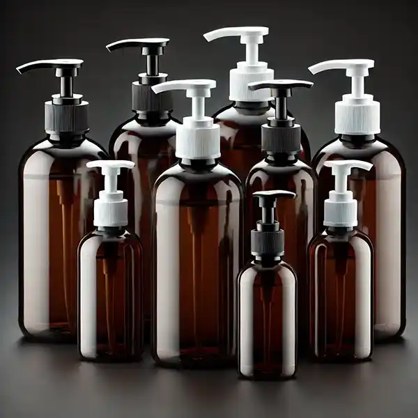 Braune PET-Medizinflaschen Dispenserpumpe