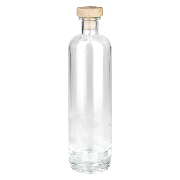 Bottiglia in vetro da 500 ml Ella con tappo in sughero con impugnatura in legno UNiTWIST® Bottiglia in vetro da 500 ml Ella con tappo in sughero con impugnatura in legno UNiTWIST®